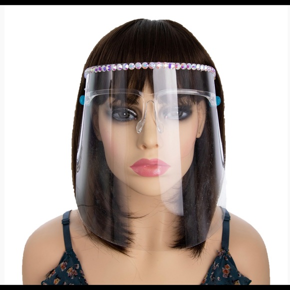 Protective Face Shield Blue Stone Reusable Glasses - Picture 8 of 9